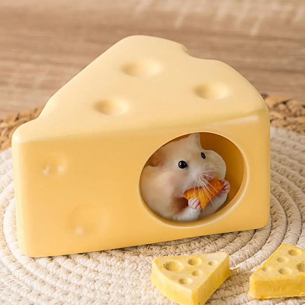 Hamster Hideout Ceramic Cheese Igloo