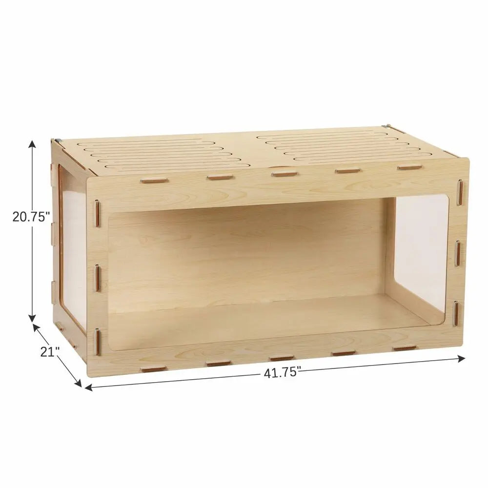 Modern MDF & Acrylic Hamster Cage with Large Viewing Area