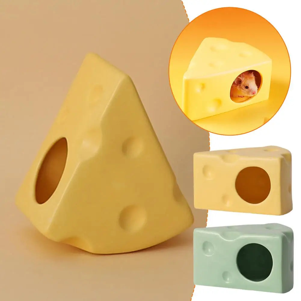 Hamster Hideout Ceramic Cheese Igloo