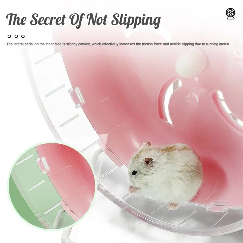 Versatile Mute & Non-slip Hamster Exercise Wheel