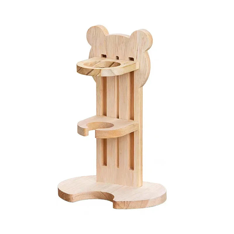 Adjustable Wooden Water Bottle Holder for Hamsters