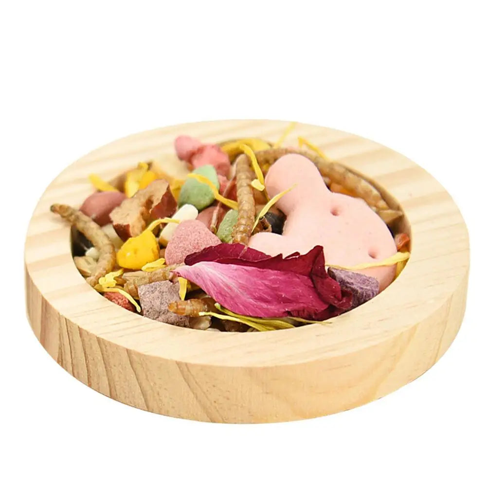 Hamster Wooden Feeding Bowl