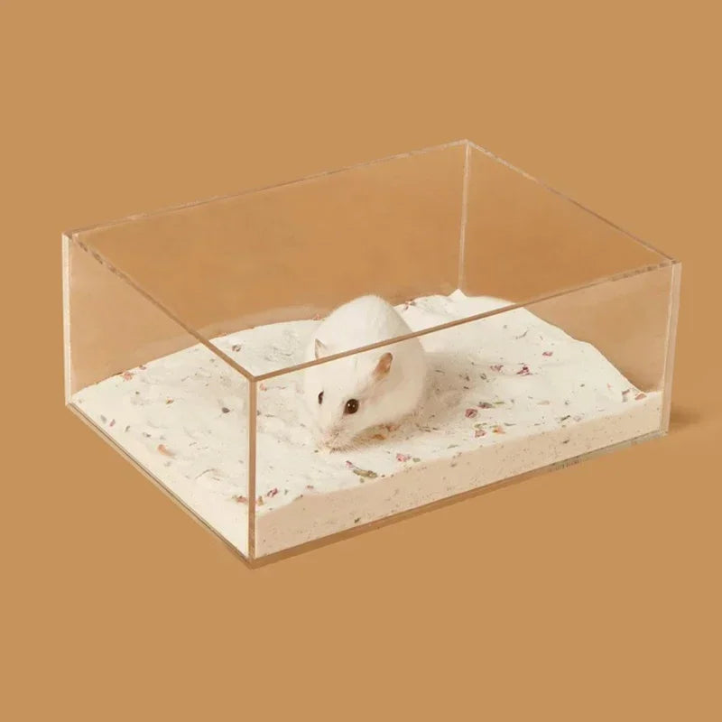 Hamster Bathroom House - Transparent Sand Bath Container