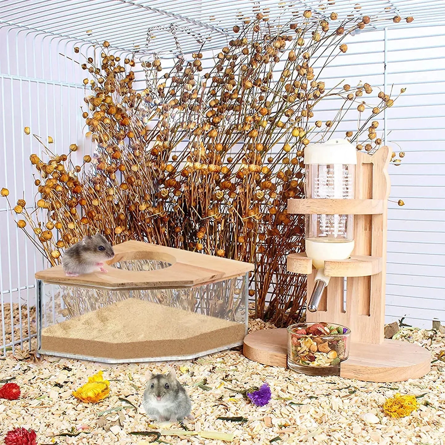 Hamster Bathroom House - Transparent Sand Bath Container