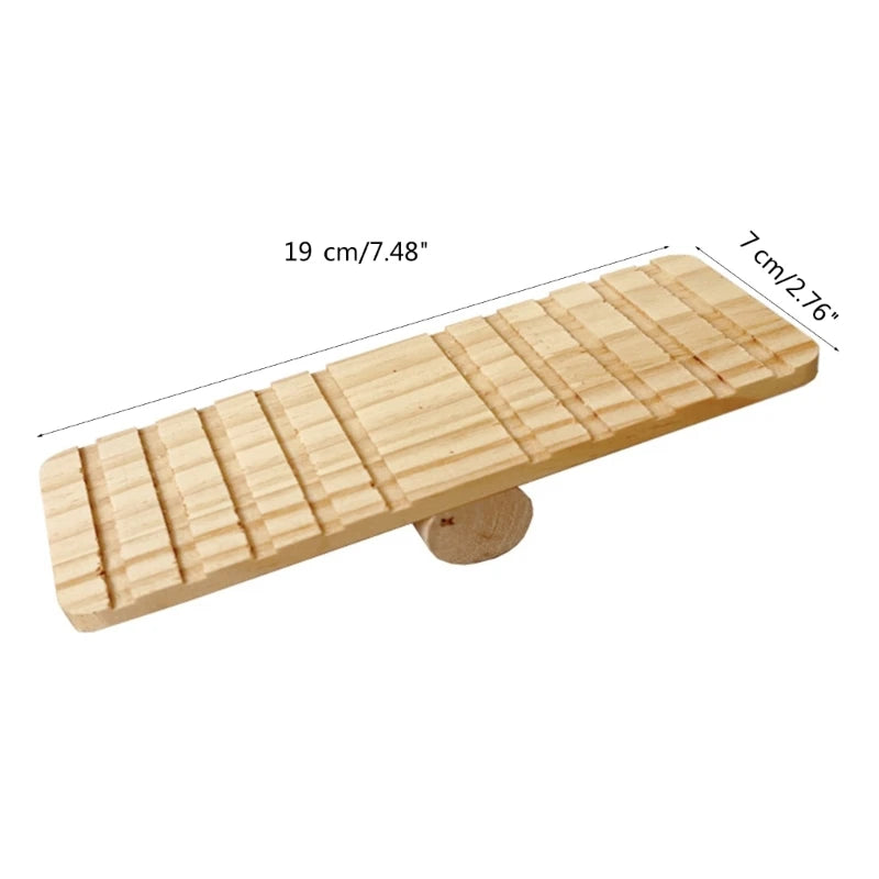 Wooden Hamster Bridge Toy