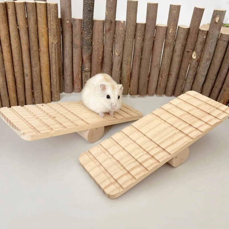 Wooden Hamster Bridge Toy