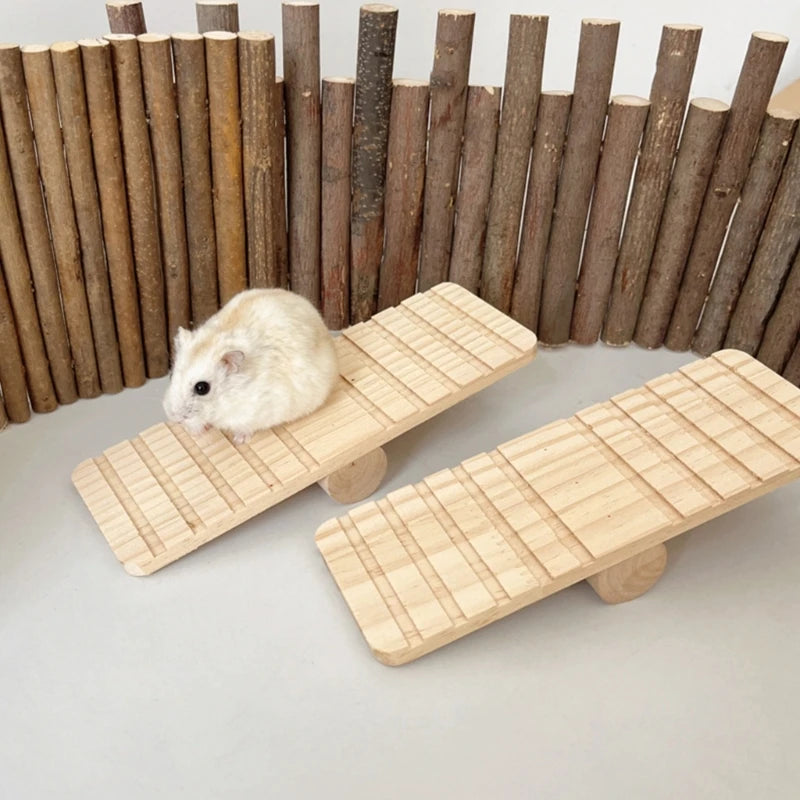 Wooden Hamster Bridge Toy