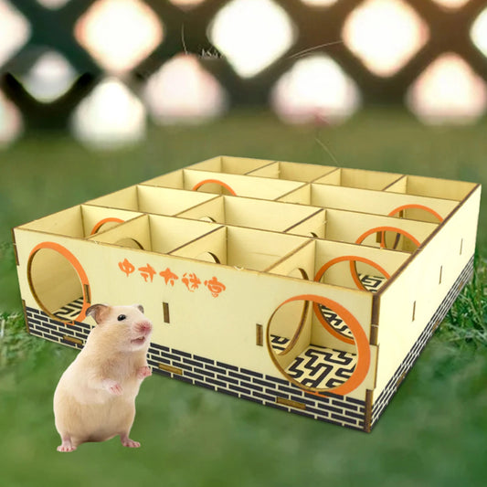 Wooden Hamster Maze Tunnel