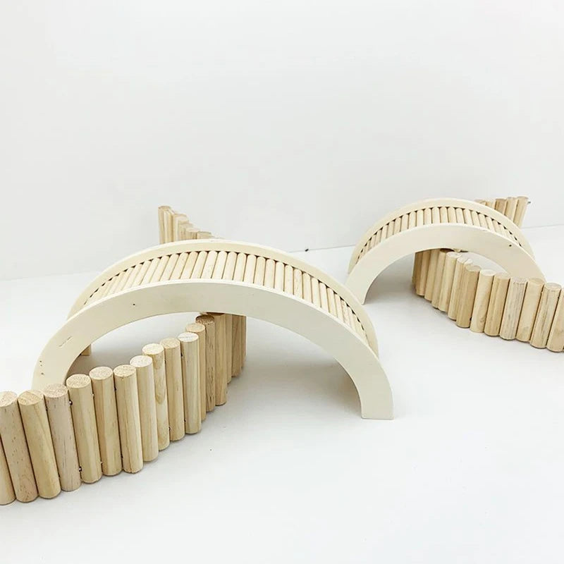 Wooden Steps Bridge Toy for Hamsters