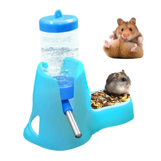 2-in-1 Hamster Water Bottle and Food Dispenser